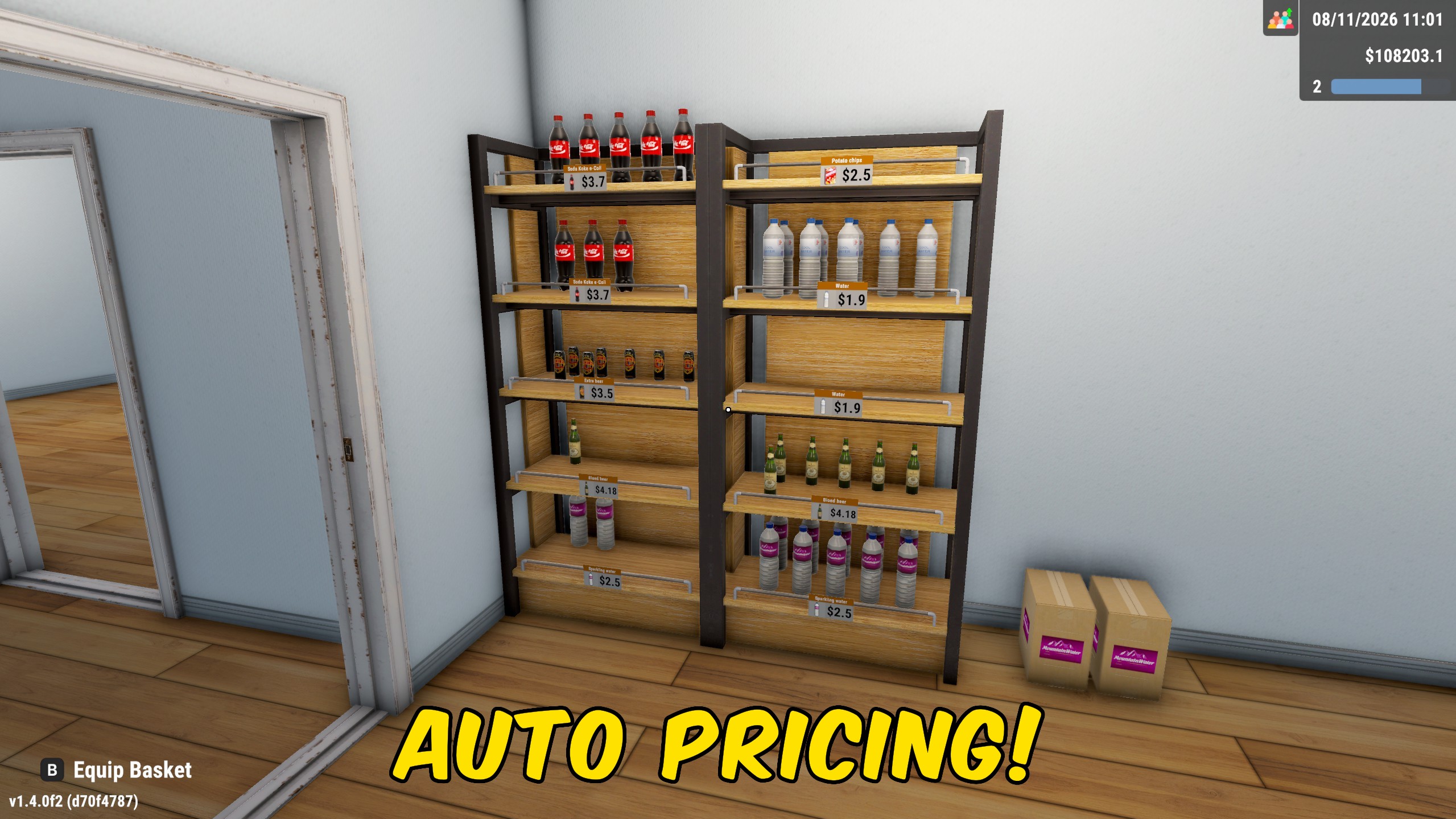 Liquor Store Simulator — Store Automation: Prices, Stock & Checkouts (screenshot 2)